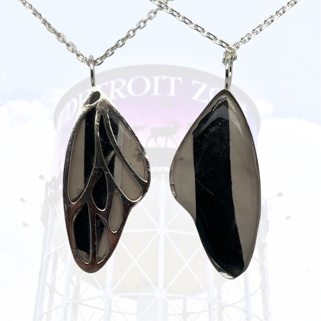 Detroit Zoo Vivian Butterfly Necklace | Silver