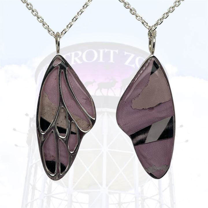 Detroit Zoo Vivian Butterfly Necklace | Silver