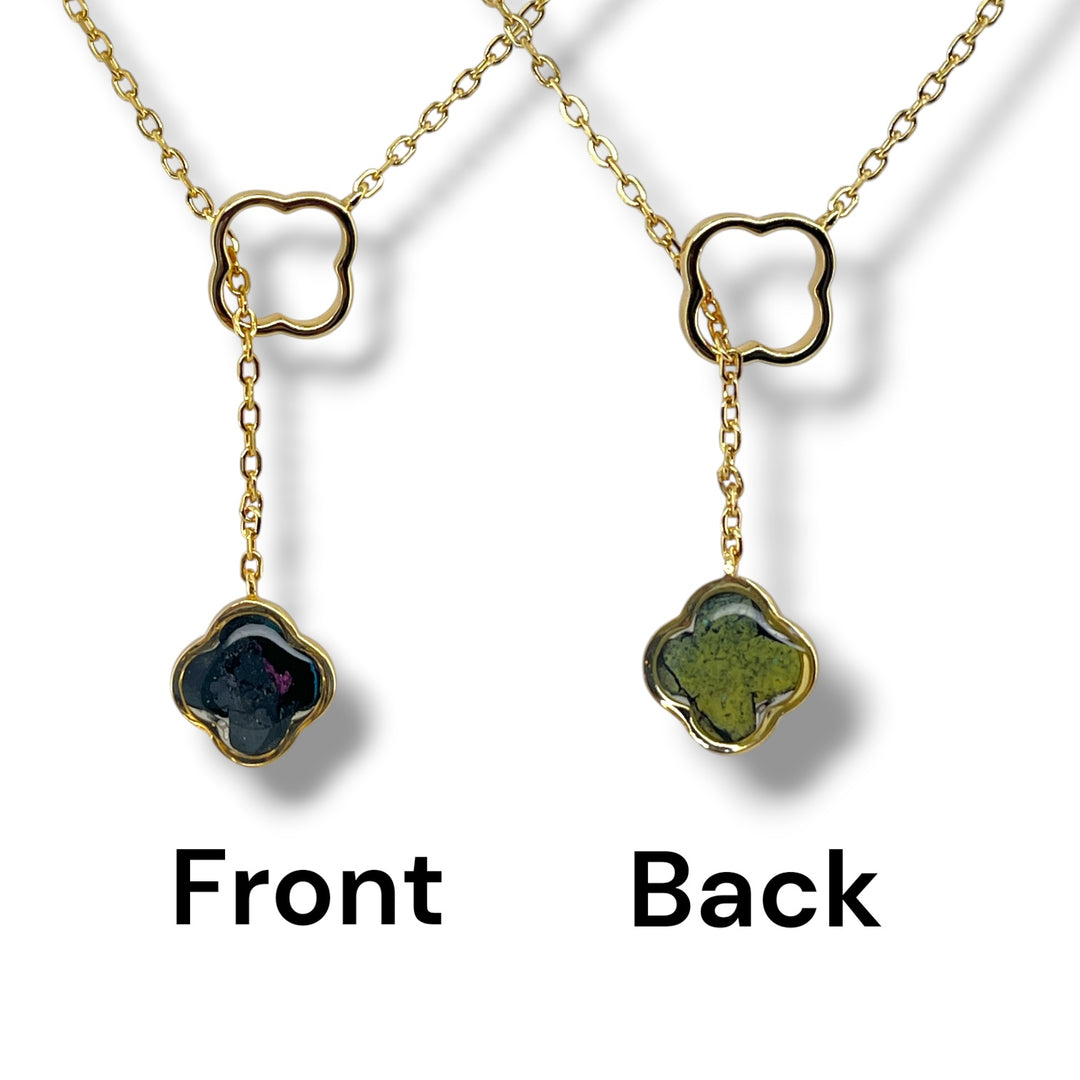 Crystal Lariat Necklace | Gold
