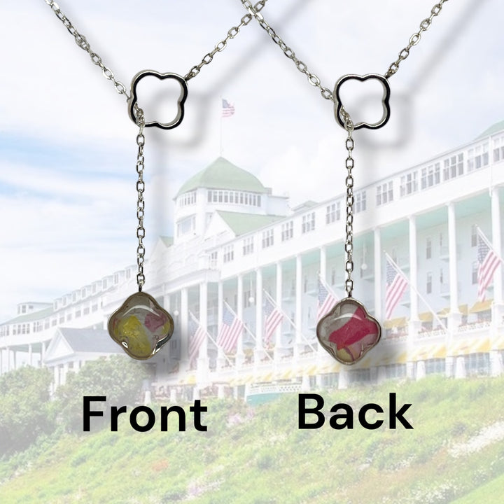 Crystal Lariat Necklace | Silver
