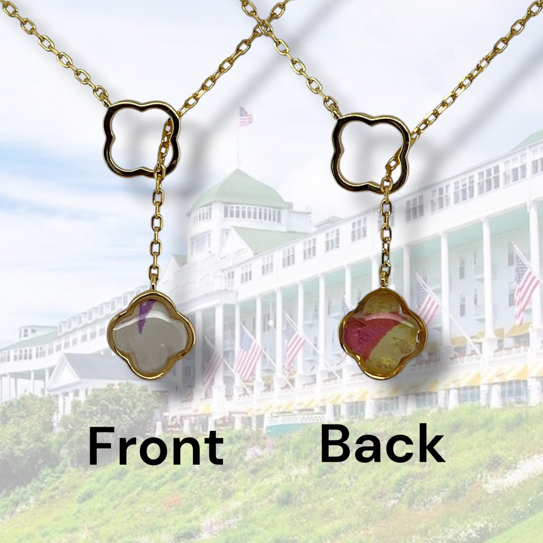Crystal Lariat Necklace | Gold