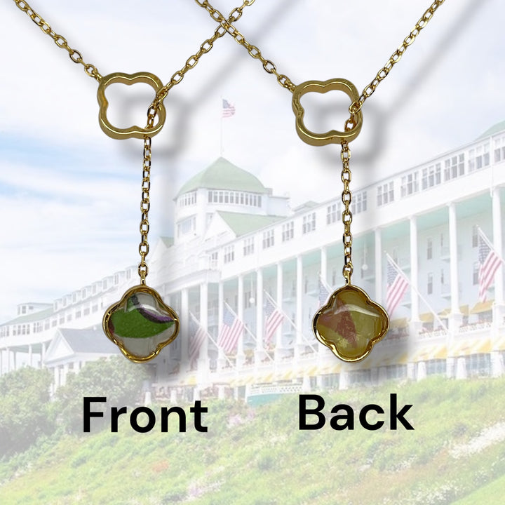 Crystal Lariat Necklace | Gold