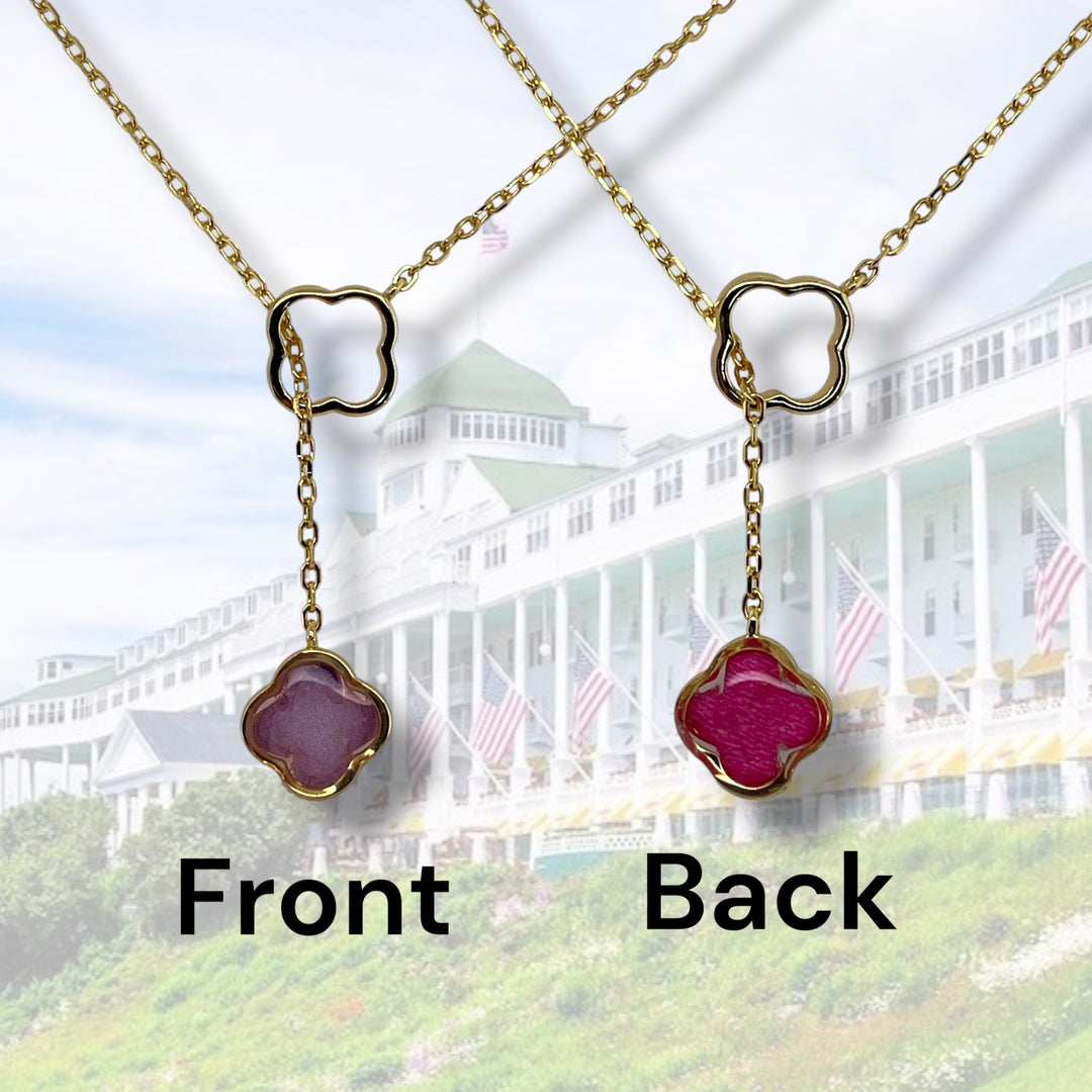 Crystal Lariat Necklace | Gold