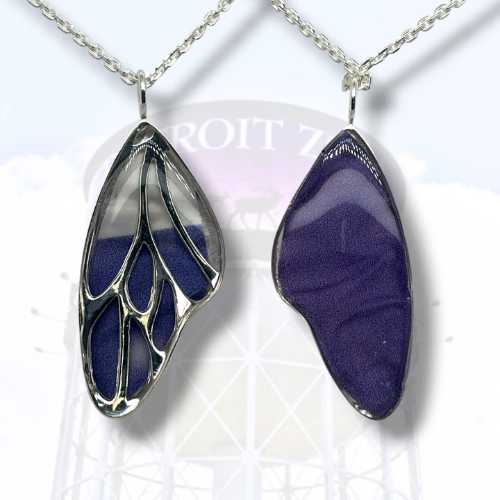 Detroit Zoo Vivian Butterfly Necklace | Silver