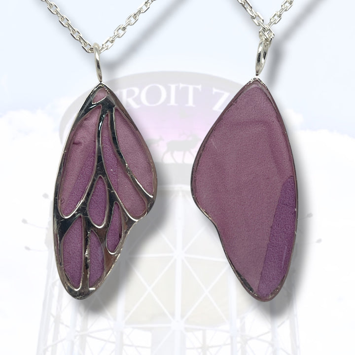 Detroit Zoo Vivian Butterfly Necklace | Silver