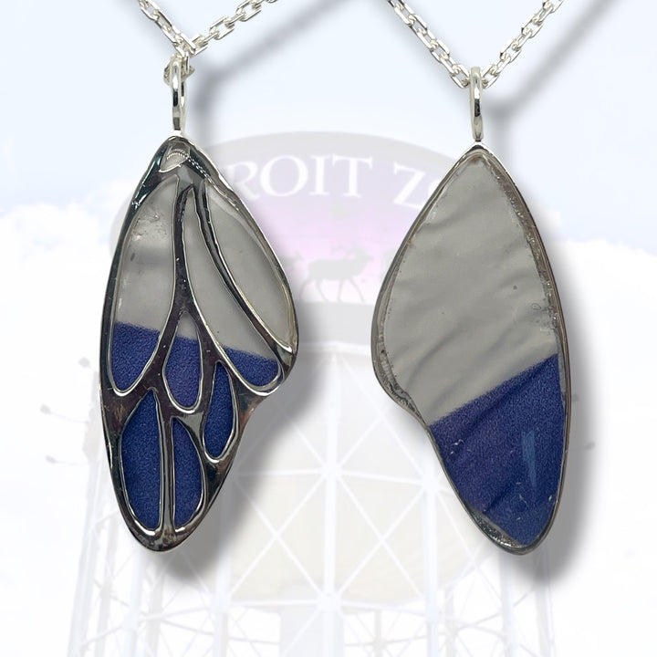 Detroit Zoo Vivian Butterfly Necklace | Silver