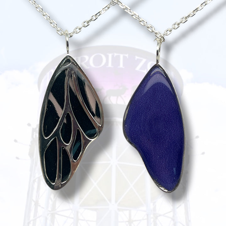 Detroit Zoo Vivian Butterfly Necklace | Silver