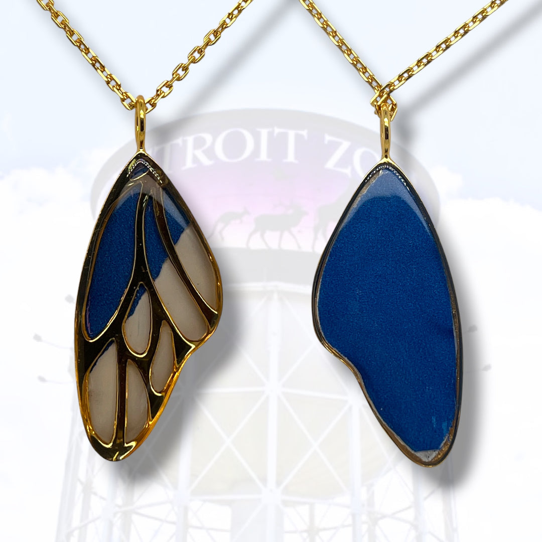 Detroit Zoo Vivian Butterfly Necklace | Gold