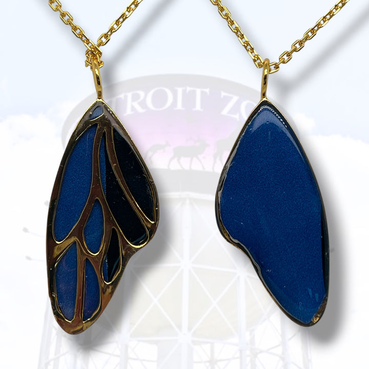 Detroit Zoo Vivian Butterfly Necklace | Gold