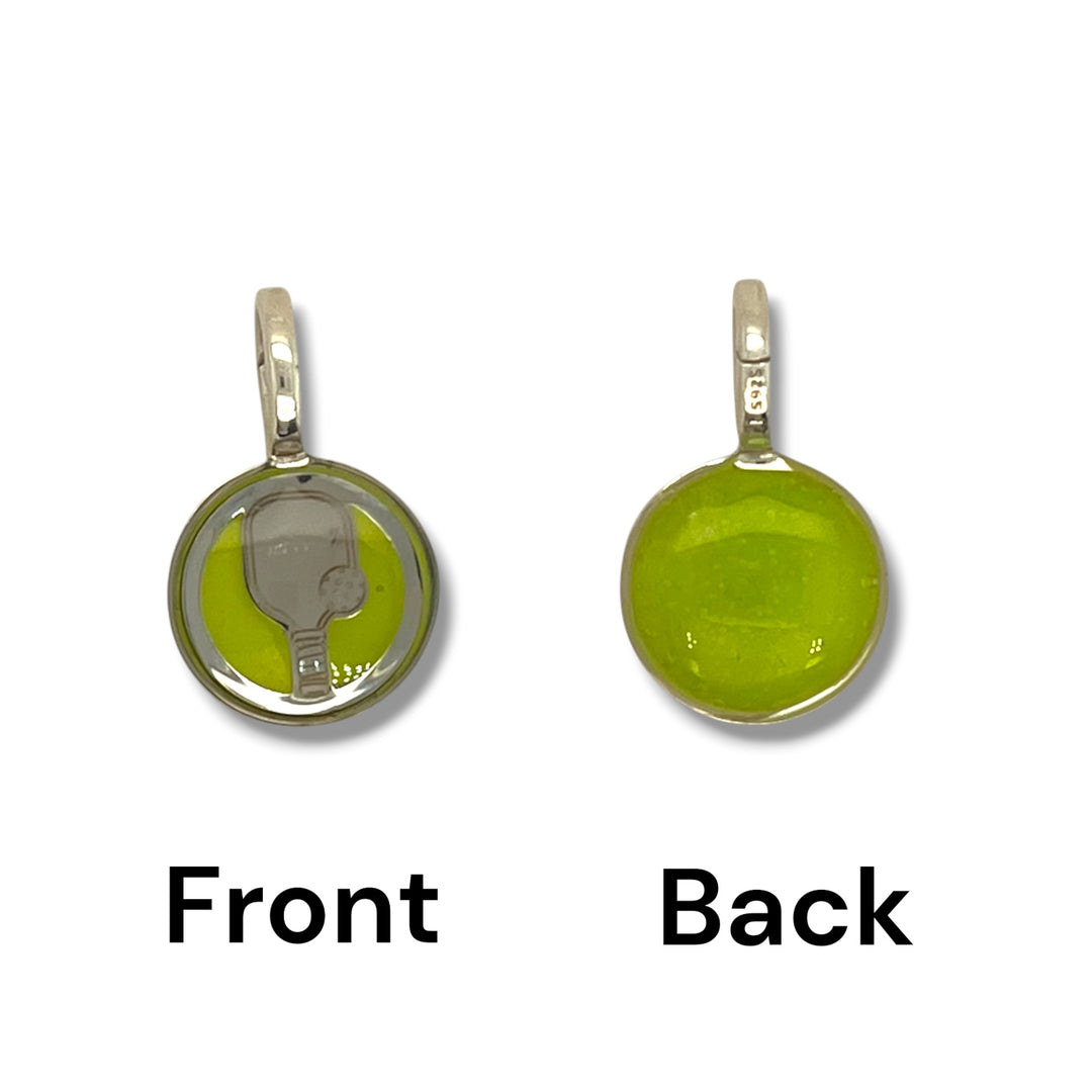 Pickleball Charm | Silver & Gold