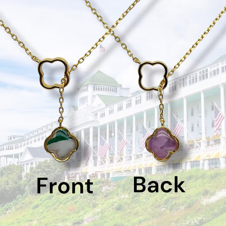 Crystal Lariat Necklace | Gold