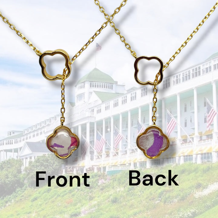Crystal Lariat Necklace | Gold