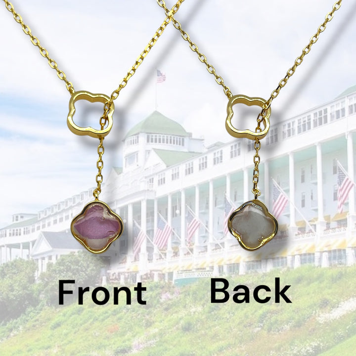 Crystal Lariat Necklace | Gold