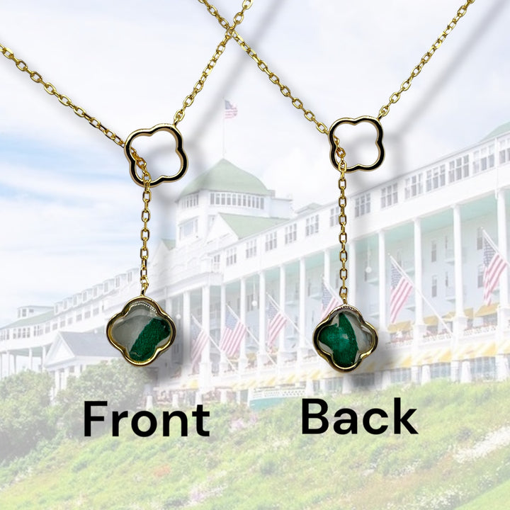 Crystal Lariat Necklace | Gold