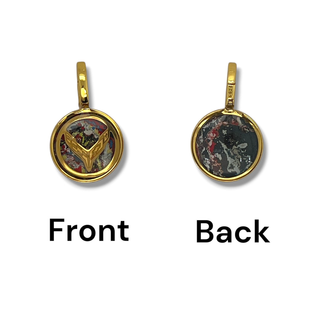 Corvette Charm | Silver & Gold