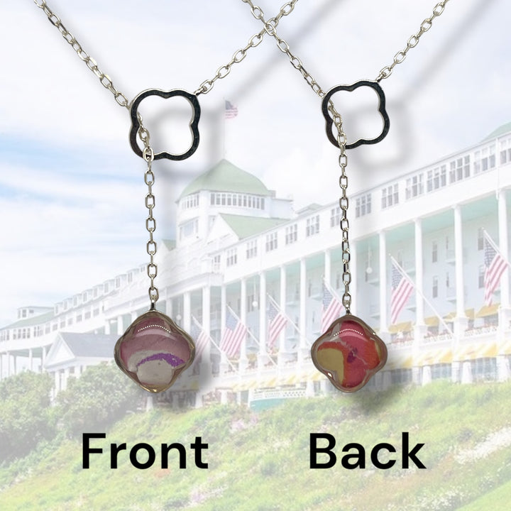 Crystal Lariat Necklace | Silver