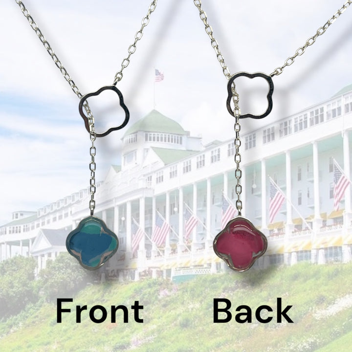 Crystal Lariat Necklace | Silver