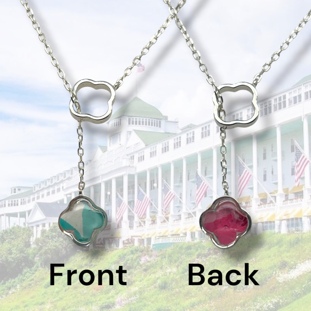 Crystal Lariat Necklace | Silver
