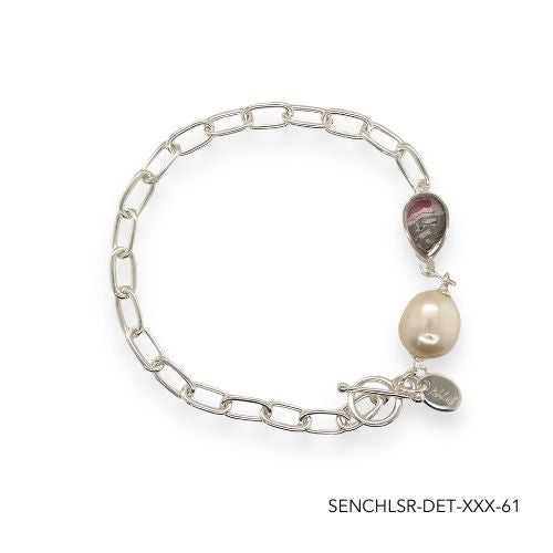 Chloe Pearl Bracelet | Silver