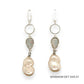 Maria Pearl Earrings | Silver