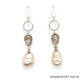 Maria Pearl Earrings | Silver
