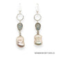 Maria Pearl Earrings | Silver