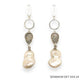 Maria Pearl Earrings | Silver