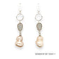 Maria Pearl Earrings | Silver