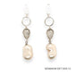 Maria Pearl Earrings | Silver