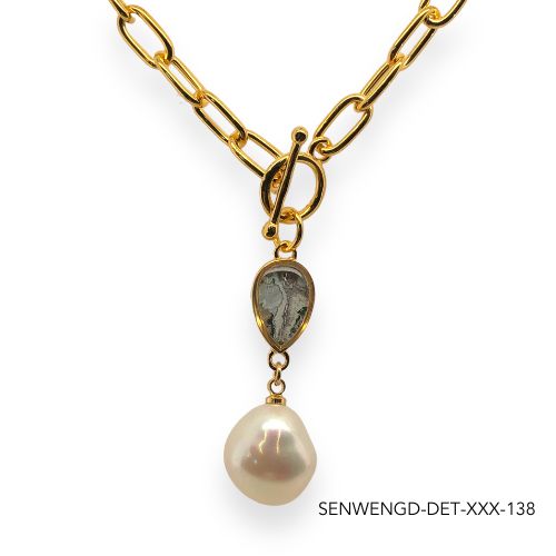 Wendy Pearl Necklace | Gold