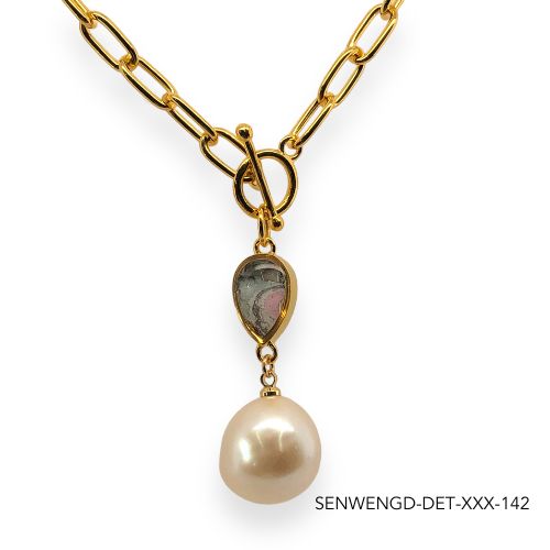 Wendy Pearl Necklace | Gold