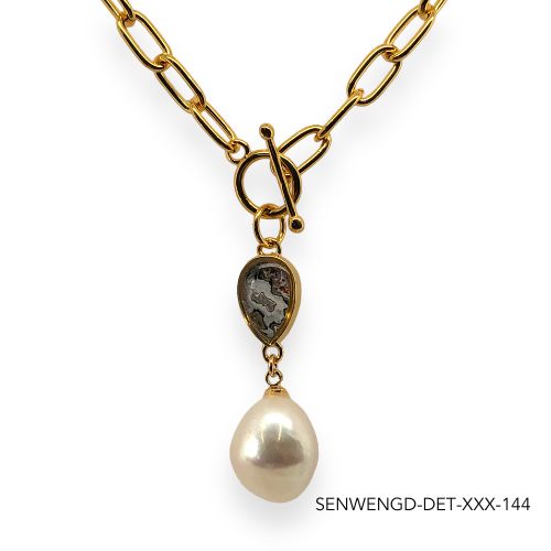 Wendy Pearl Necklace | Gold