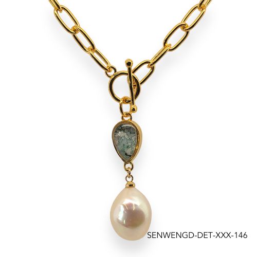 Wendy Pearl Necklace | Gold