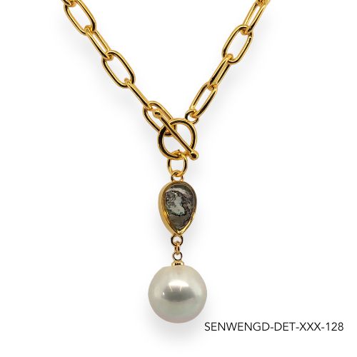 Wendy Pearl Necklace | Gold