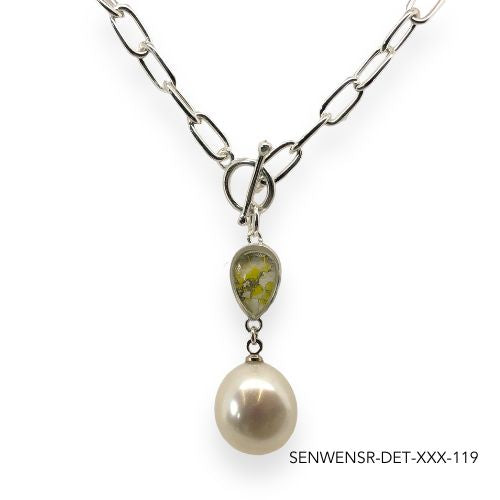 Wendy Pearl Necklace | Silver