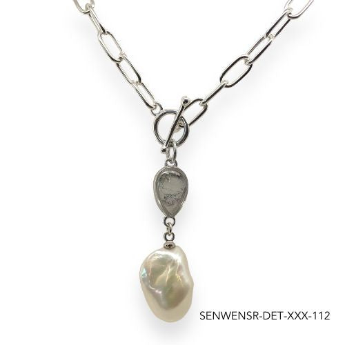 Wendy Pearl Necklace | Silver