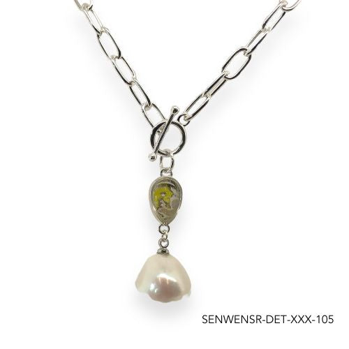 Wendy Pearl Necklace | Silver