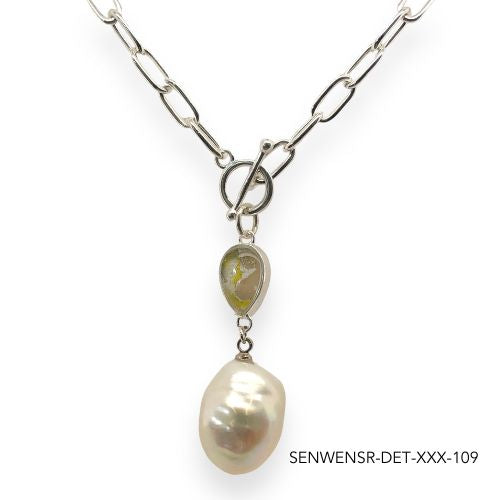 Wendy Pearl Necklace | Silver