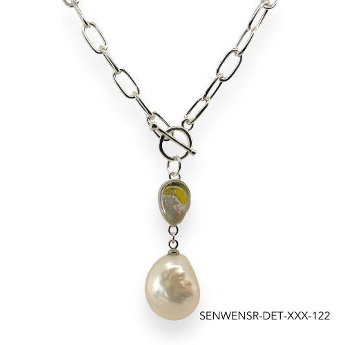 Wendy Pearl Necklace | Silver