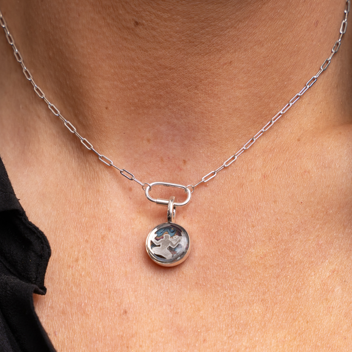 The Spirit of Detroit Charm | Silver