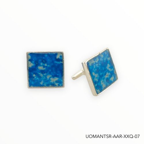 Antonio Cuff Links | Silver | Square