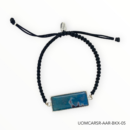 Carl Bracelet | Silver | Black