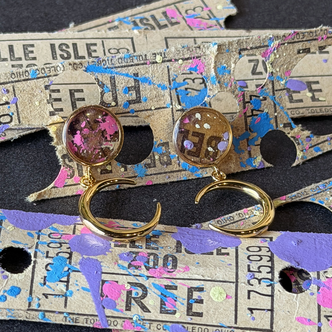 Astrid Drop Earrings | Silver & Gold