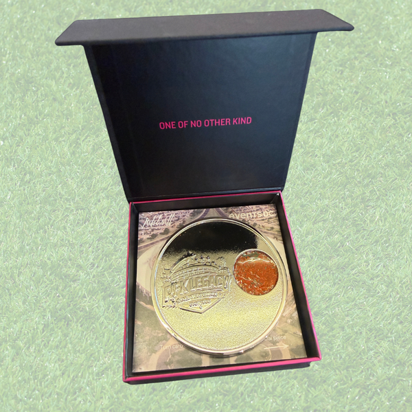A finished RFK Stadium commemorative coaster.