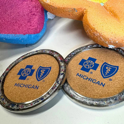 Custom Coasters brand activation keepsake
