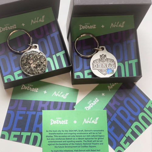 nfl draft keychain
