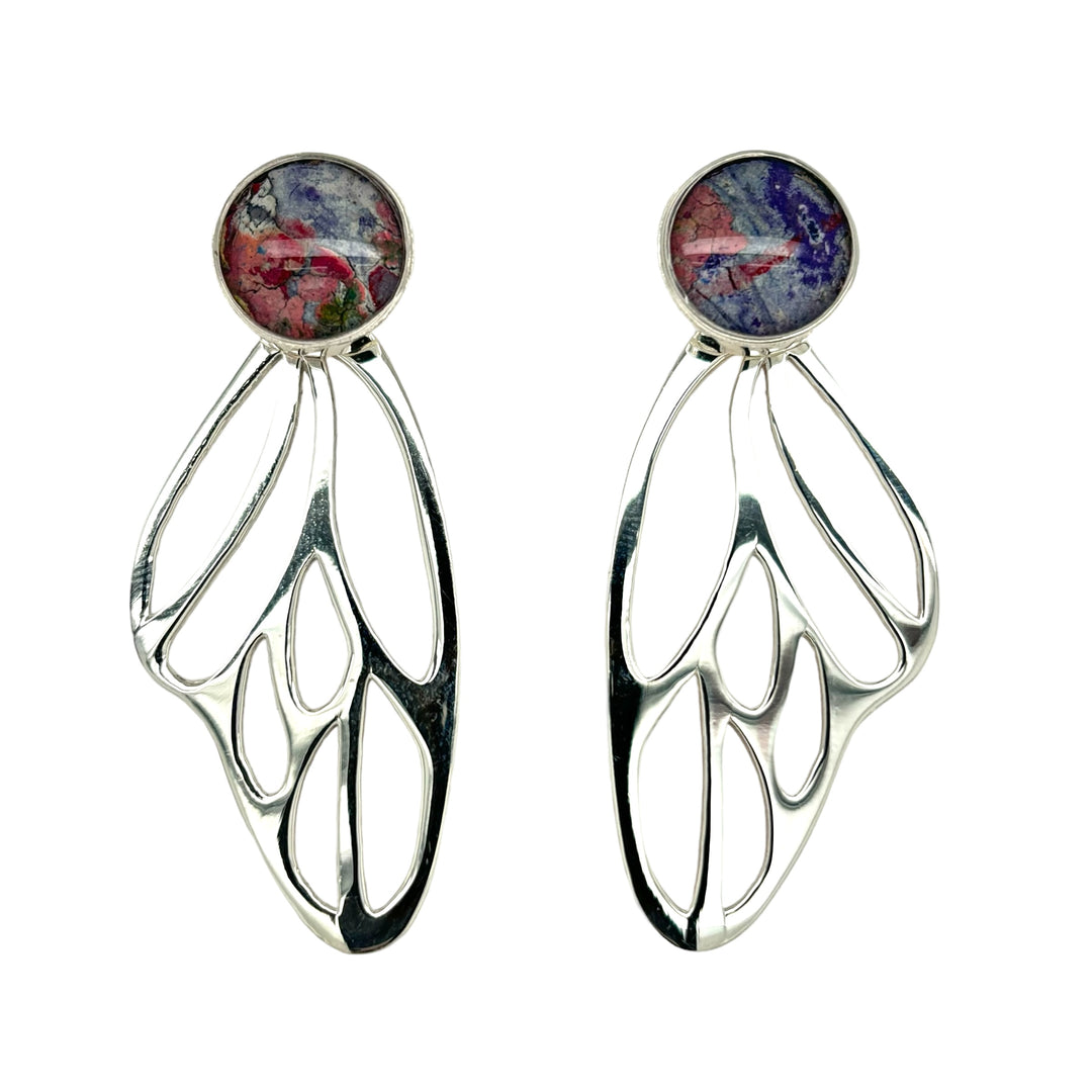 Callie Butterfly Earrings | Silver