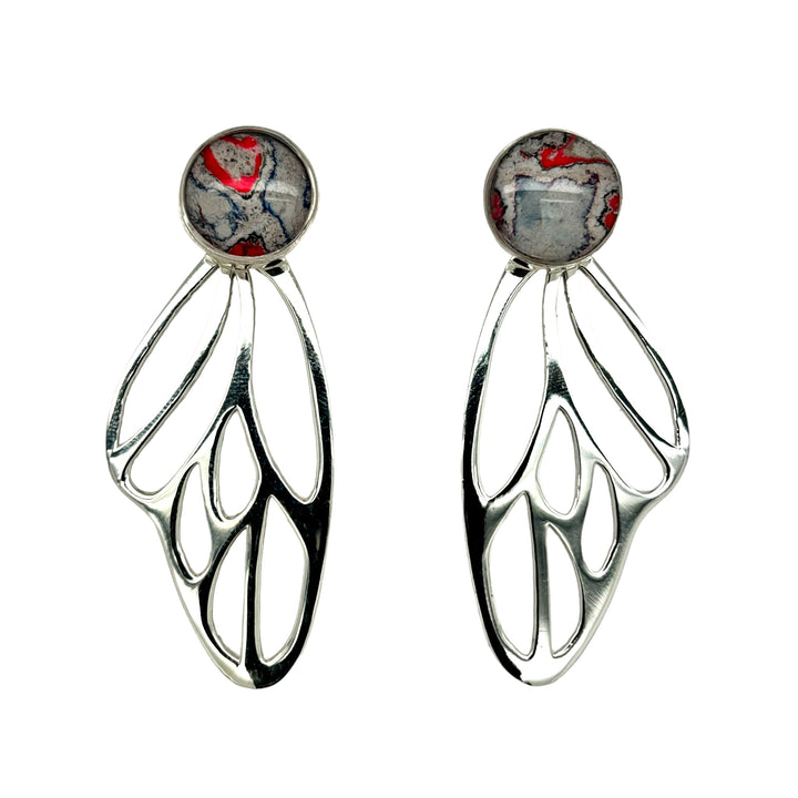 Callie Butterfly Earrings | Silver