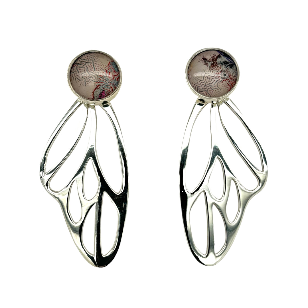 Callie Butterfly Earrings | Silver