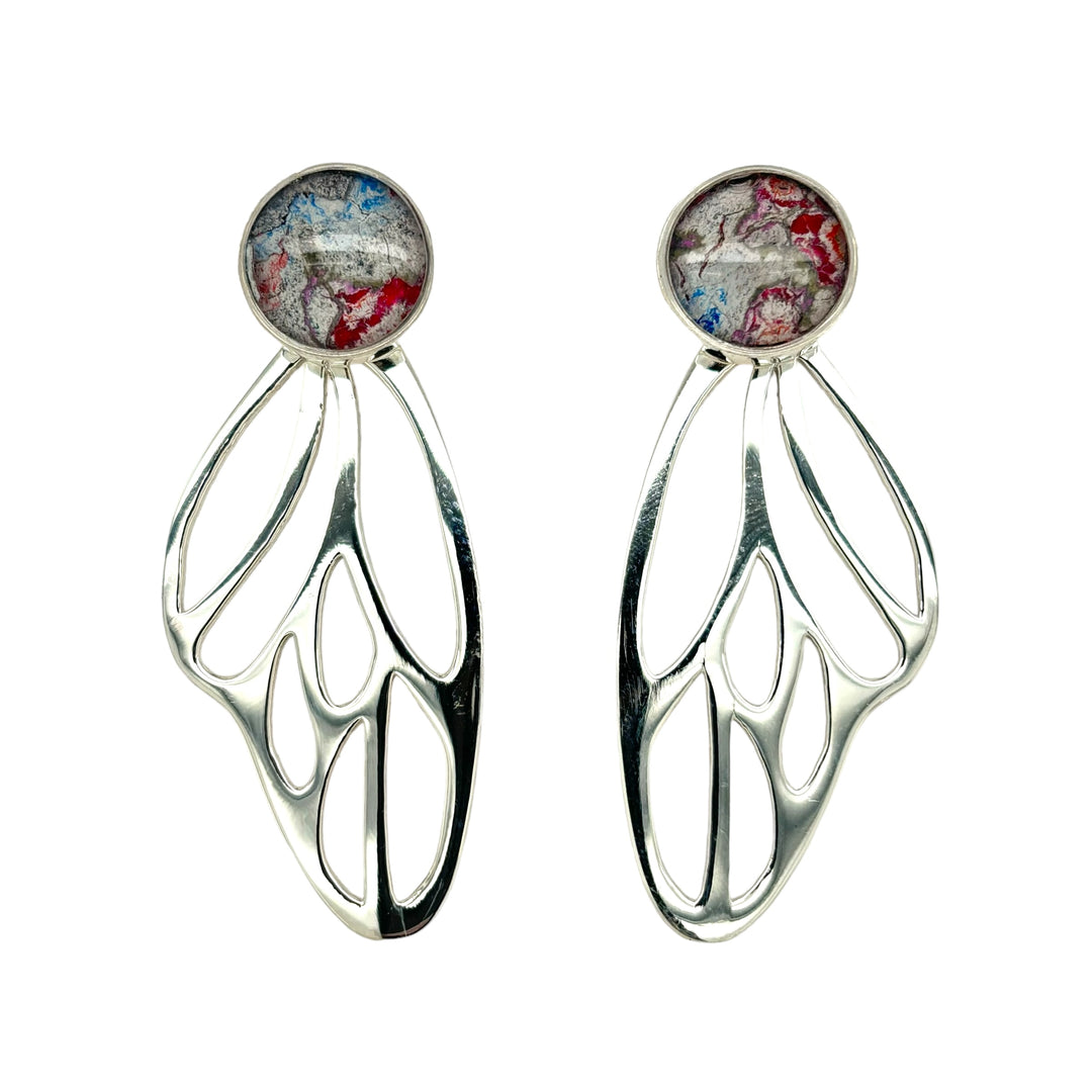 Callie Butterfly Earrings | Silver